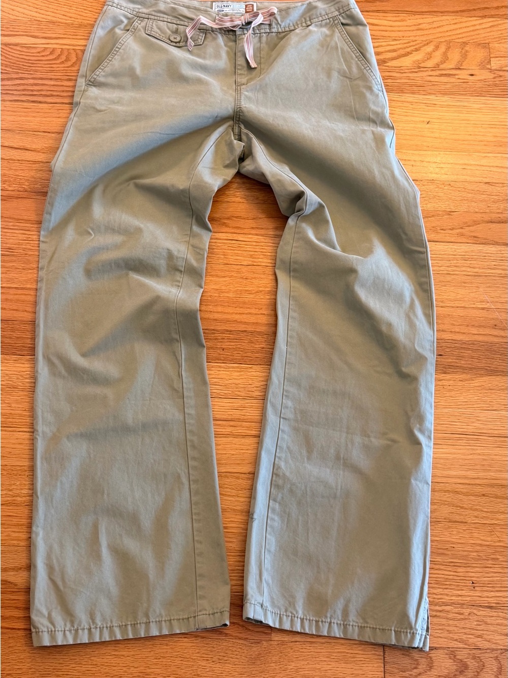 Old Navy Women's Light Olive Drawstring Chinos